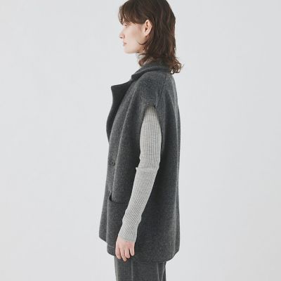 ラムズウール スリーブレスダブルジャケット | GALERIE VIE (Women