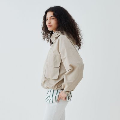 30％オフ　GALERIE VIE 完売品　メモリータフタ フーデットブルゾン 30％オフ GALERIE VIE 完売品 メモリータフタ フーデット