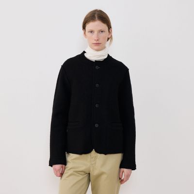 タグ付き未使用　GALERIE VIE ギャルリーヴィー　ニットジャケット　黒 GALERIE VIE（ギャルリー ヴィー）の「BIOコットン ニット