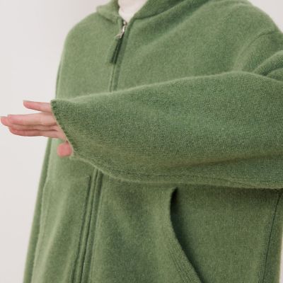 オーストラリアンラムズウール ジップアップブルゾン | GALERIE VIE