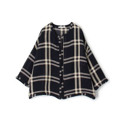 ＜GALERIE VIE (Women)＞【予約商品３月下旬以降順次お届け】ラッセルコットン　ワイドバランスジャケット