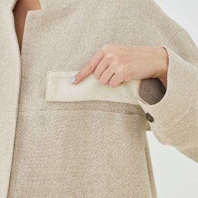 リネンシルクツイード スタンドカラーブルゾン | GALERIE VIE (Women