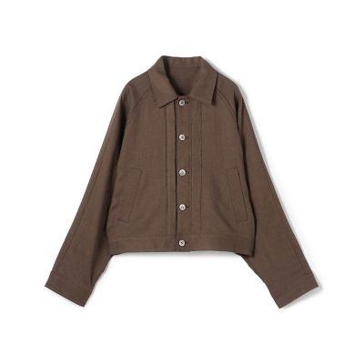 ＜GALERIE VIE (Women)＞フレンチリネン　プリ　テッドジャケット