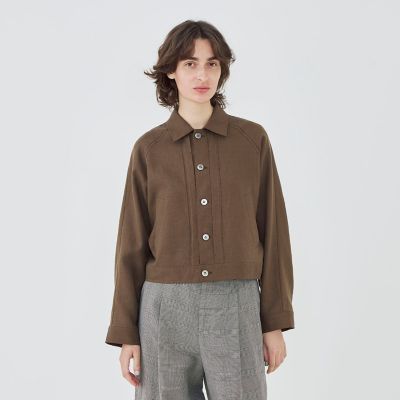 フレンチリネン プリーテッドジャケット | GALERIE VIE (Women