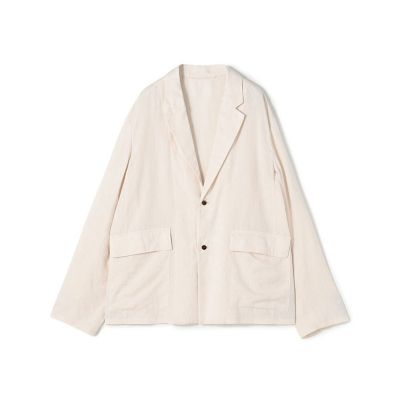 5日まで✿エブールebure　ボタニカルリネンドロップショルダージャケット リネンポプリン ドロップショルダージャケット | GALERIE VIE (Women