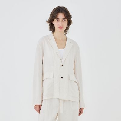 リネンポプリン ドロップショルダージャケット | GALERIE VIE (Women