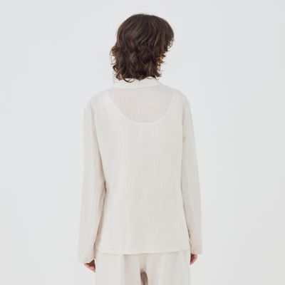 リネンポプリン ドロップショルダージャケット | GALERIE VIE (Women