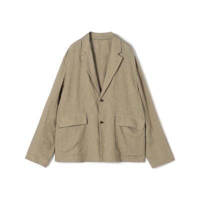 美品✨2023 ebure ボタニカルリネンドロップショルダージャケット リネンポプリン ドロップショルダージャケット | GALERIE VIE (Women