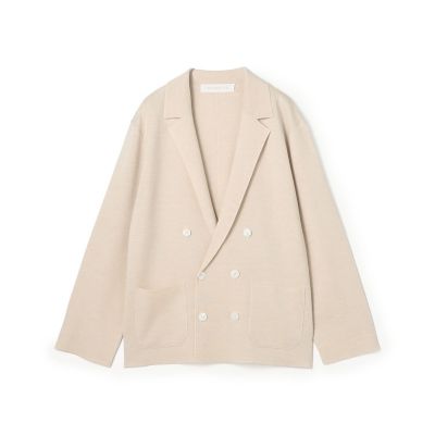 ウーステッドウールミラノリブ ダブルブレストジャケット | GALERIE