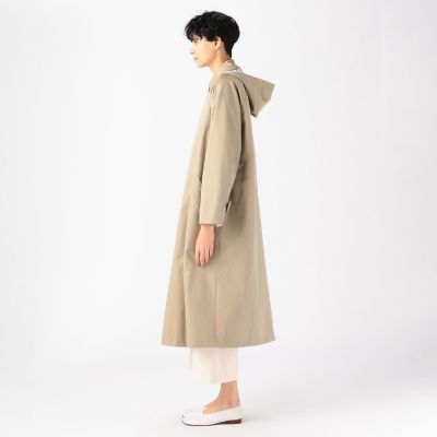 コットンギャバジン フード付きステンカラーコート 三越伊勢丹オンラインストア 公式