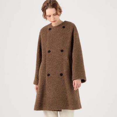 シープヘアジャージー カラーレストレンチコート | GALERIE VIE (Women