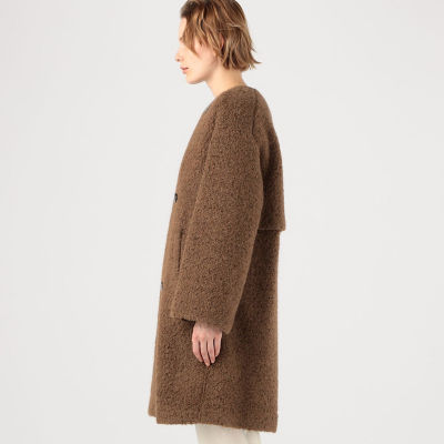 シープヘアジャージー カラーレストレンチコート | GALERIE VIE (Women