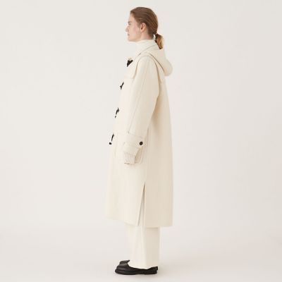 GALERIE VIE ギャルリーヴィー☆ランダムウールダッフルコート 36 ウールフェルトライク ダッフルコート | GALERIE VIE (Women