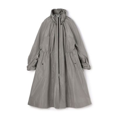 ＜GALERIE VIE (Women)＞メモリータフタ　ギャザースタンドカラーコート
