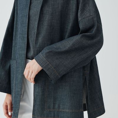 ステイブルーデニム　オーバージャケットコート