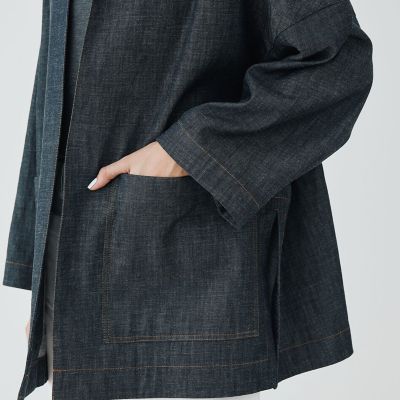 ステイブルーデニム　オーバージャケットコート
