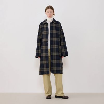 予約商品11月中旬以降順次お届け】タータンウールツイード