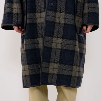 予約商品11月中旬以降順次お届け】タータンウールツイード