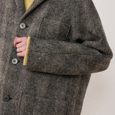 ワイドヘリンボーン ドルマンスリーブジャケットコート | GALERIE VIE