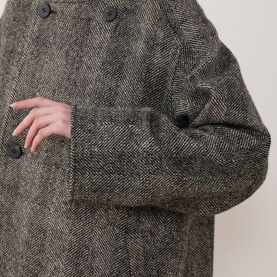 ワイドヘリンボーン カラーレストレンチコート | GALERIE VIE (Women