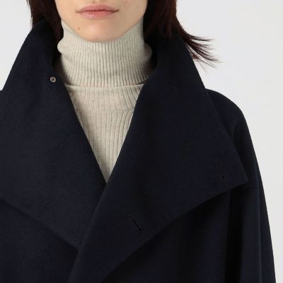 カシミヤビーバー ハイネックロングコート | GALERIE VIE (Women