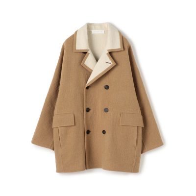 ＜GALERIE VIE (Women)＞【送料無料】シープライクダブルフェイス　ドルマンスリーブコート