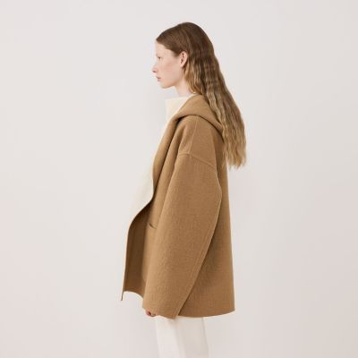 シープライクダブルフェイス フーデッドコート | GALERIE VIE (Women