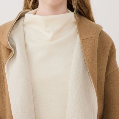 シープライクダブルフェイス フーデッドコート | GALERIE VIE (Women