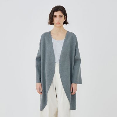 ミラノリブ ノーカラーコート | GALERIE VIE (Women)/ギャルリー