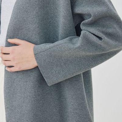 ミラノリブ ノーカラーコート | GALERIE VIE (Women)/ギャルリー
