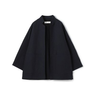 ＜GALERIE VIE (Women)＞コットンダブルフェイス　フロントオープンショートコート