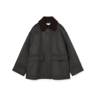【GALERIE VIE】ウールダブルフェイスショートノーカラーコート ウールダブルフェイス ショートコート | GALERIE VIE (Women