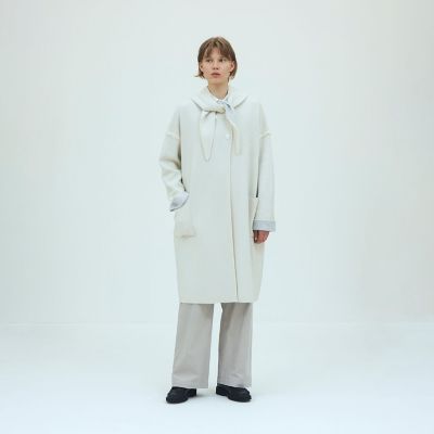 モンゴルカシミヤ フーデッドニットコート | GALERIE VIE (Women