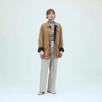 パウダーコットンギャバジン ショートコート | GALERIE VIE (Women
