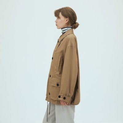 パウダーコットンギャバジン ショートコート | GALERIE VIE (Women