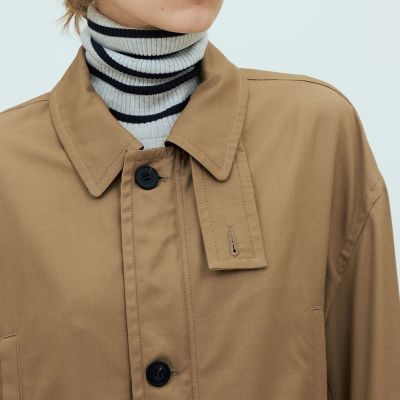 パウダーコットンギャバジン ショートコート | GALERIE VIE (Women