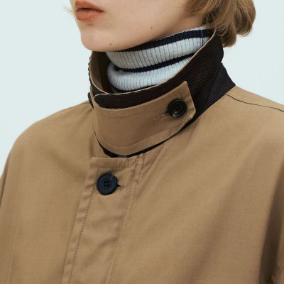 パウダーコットンギャバジン ショートコート | GALERIE VIE (Women