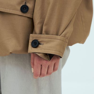 パウダーコットンギャバジン ショートコート | GALERIE VIE (Women