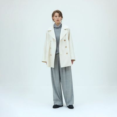 スムースプレスドウール Pコート | GALERIE VIE (Women)/ギャルリー