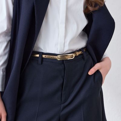 オーバルバックルナローアジャストベルト | MACKINTOSH LONDON (Women