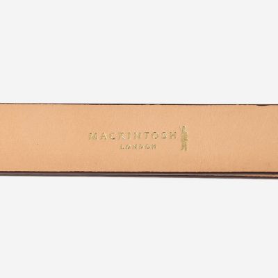 マッキントッシュロンドン ナローアジャストレザーベルト レディース 茶 ブラウン オイルレザーアジャストベルト | MACKINTOSH LONDON (Women