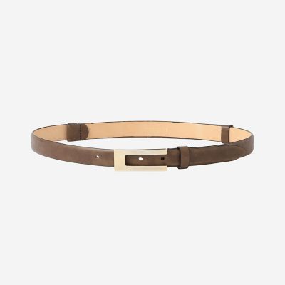 美品　マッキントッシュロンドン　ライナー　ベルト　チェック　ハニーベージュ アンティークレザーアジャストベルト | MACKINTOSH LONDON (Women