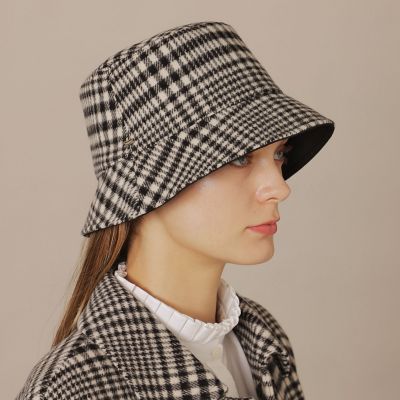 婦人画報11月号掲載】グレンチェックバゲットハット | MACKINTOSH