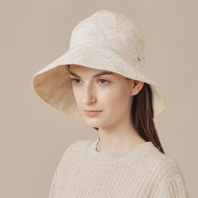 ＜MACKINTOSH LONDON (Women)＞【ＢＩＢＵＲＹ　ＦＬＯＷＥＲ】バイブリーフラワーリバーシブルハット
