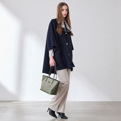 ピモンテ　ネイビー ジオメトリック ロムバススカーフ ジオメトリックバタフライスカーフ | MACKINTOSH LONDON (Women