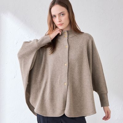 ドルマンスリーブラウンドニットケープ | MACKINTOSH LONDON (Women