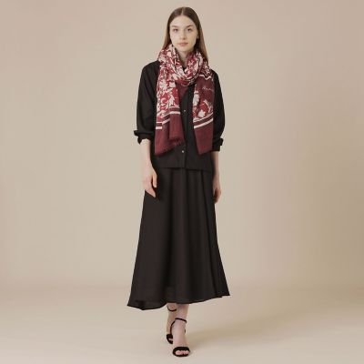 バイブリーフラワーカシミヤシルクストール | MACKINTOSH LONDON