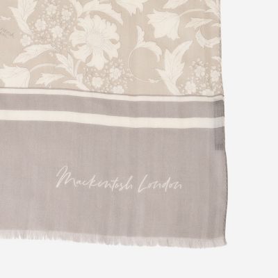 バイブリーフラワーカシミヤシルクストール | MACKINTOSH LONDON