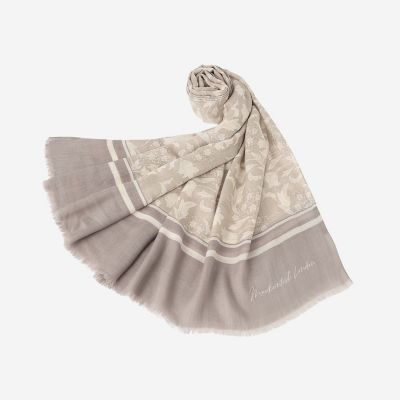 バイブリーフラワーカシミヤシルクストール | MACKINTOSH LONDON