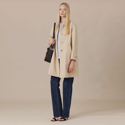 ROSLEY／ロズリー】ウエザーコットンステンカラーコート